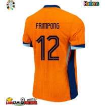 Camisa de Futebol Holanda Jeremie Frimpong #12 Equipamento Principal Europeu 2024 Manga Curta